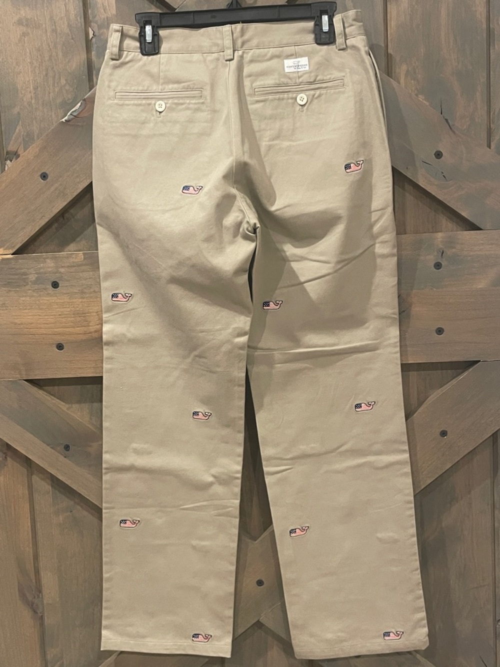 Vineyard Vines Embroidered Logo Khaki Men's Chino Pants